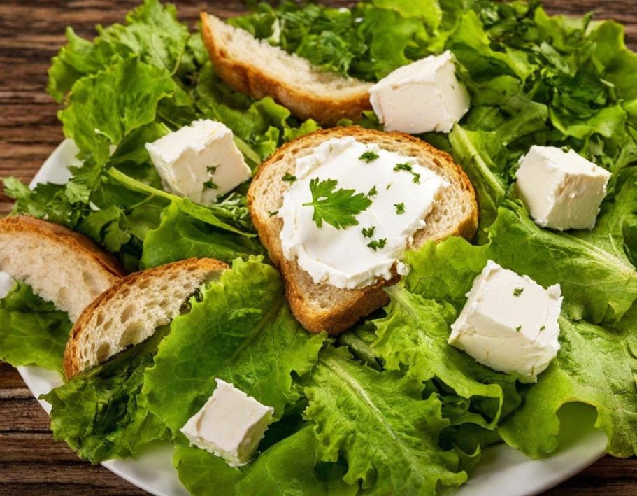 Salade de chèvre chaud