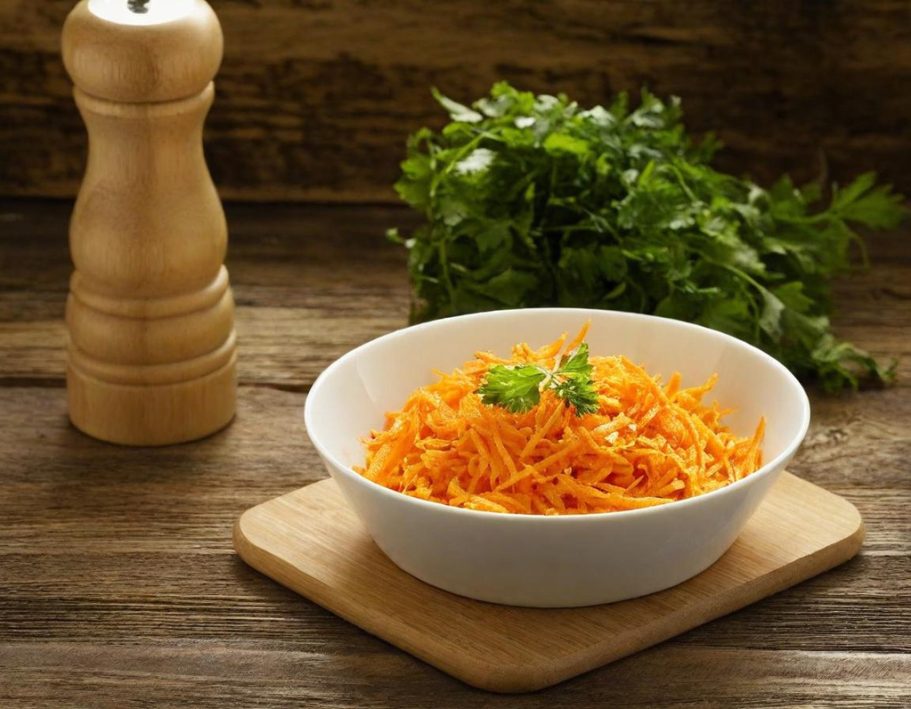 Carottes rappées au citron et persil
